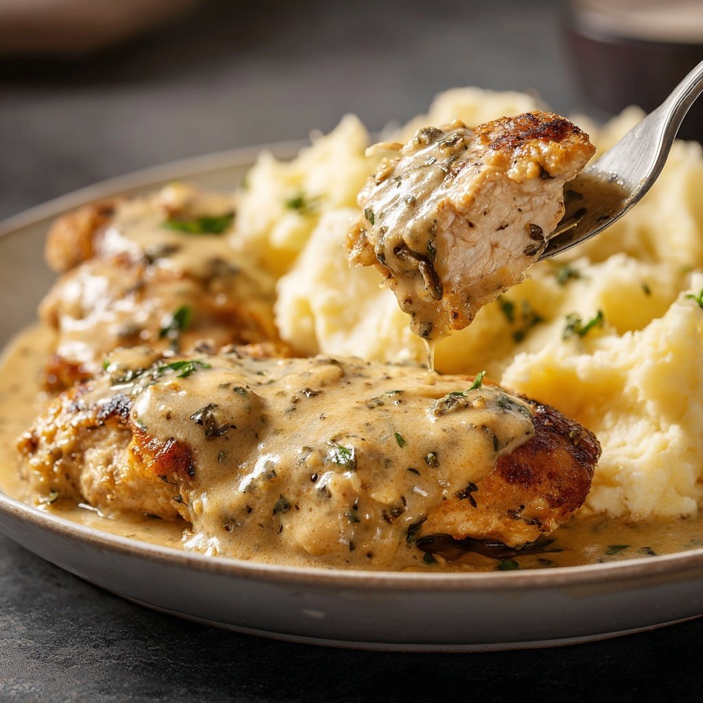 Hausmannskost Cremiges Hähnchen mit Kartoffelpüree
