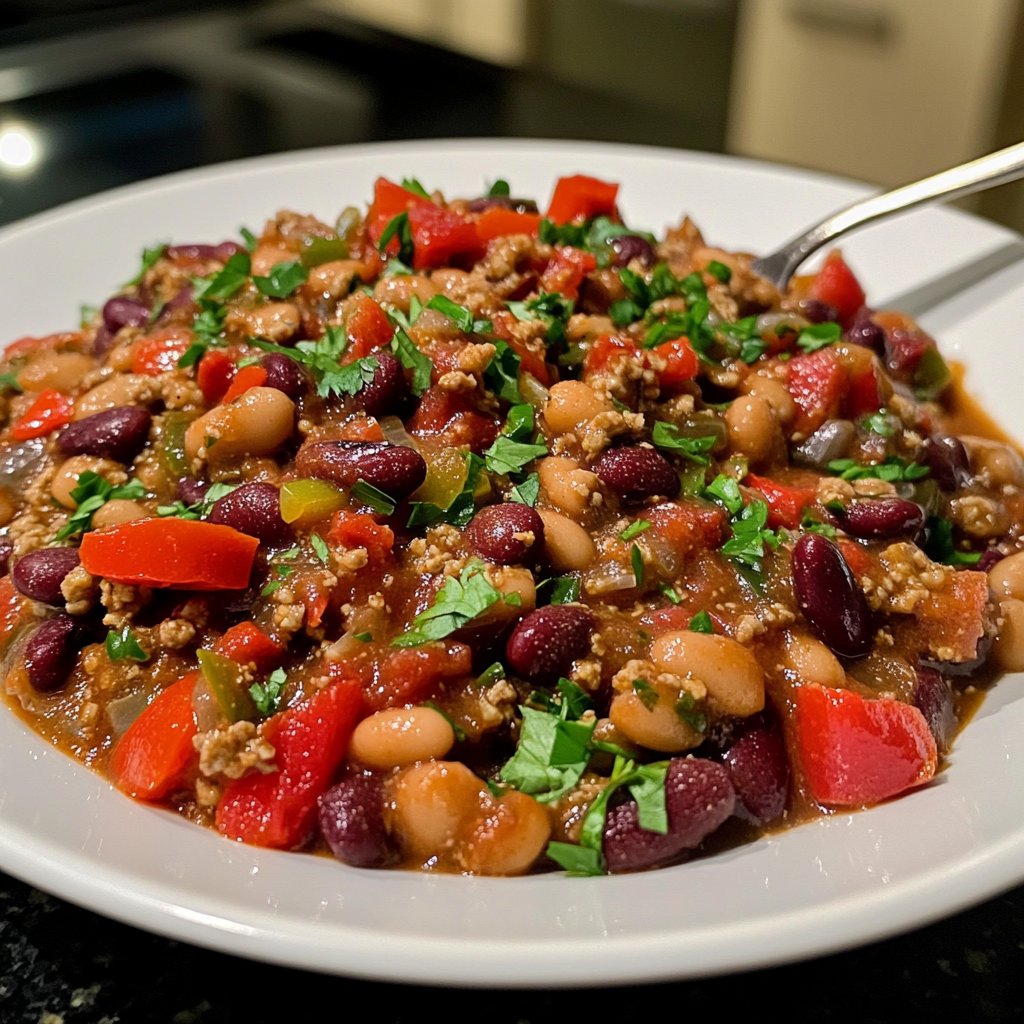 Chili sin Carne mit Koriander