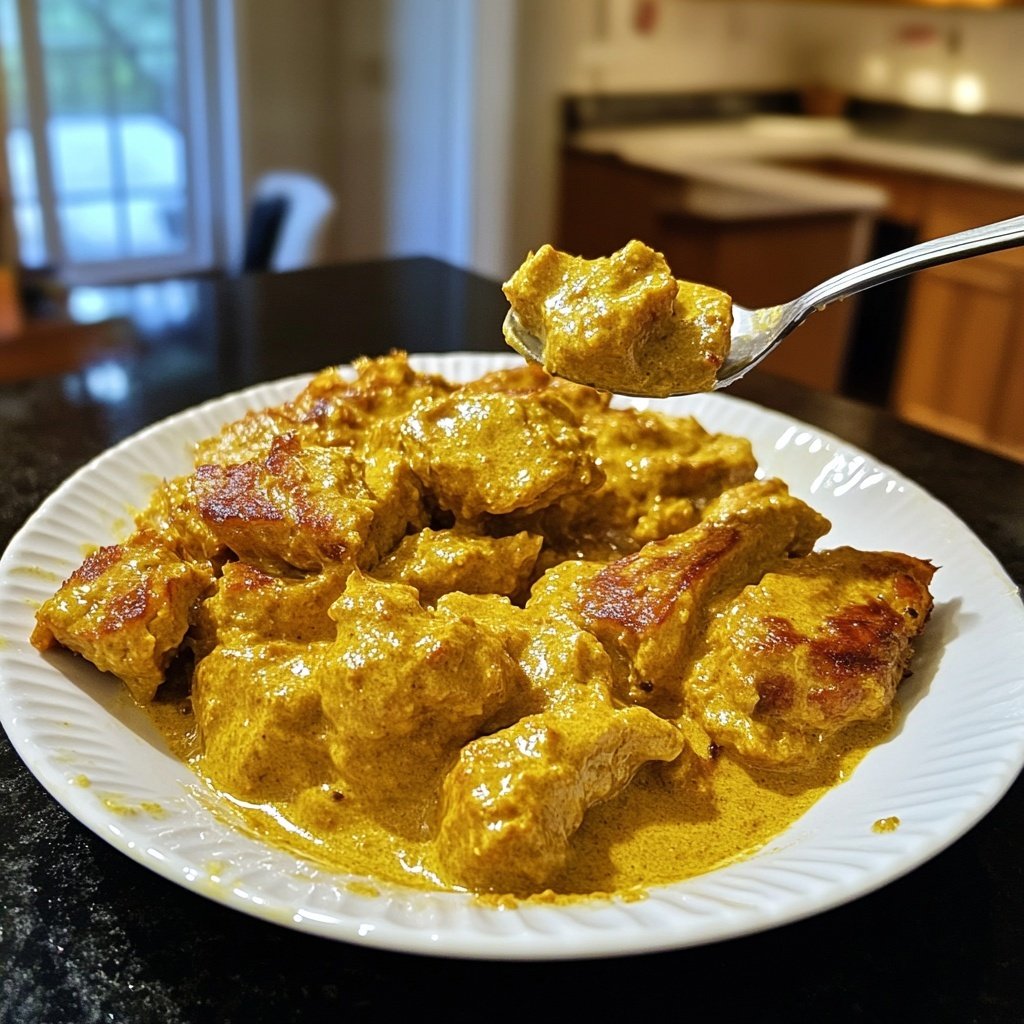 Im Ofen geschmorter Blumenkohl mit Kokos-Currysauce