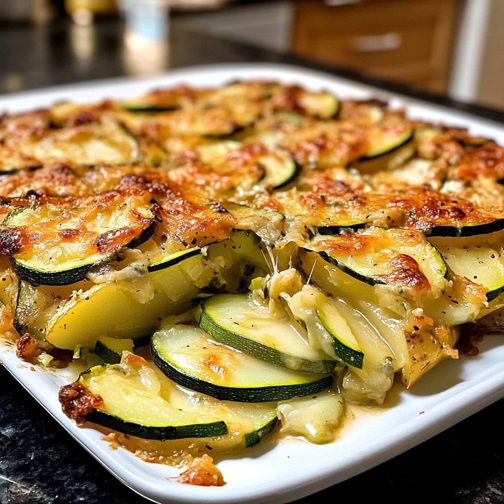 Kartoffelauflauf mit Zucchini