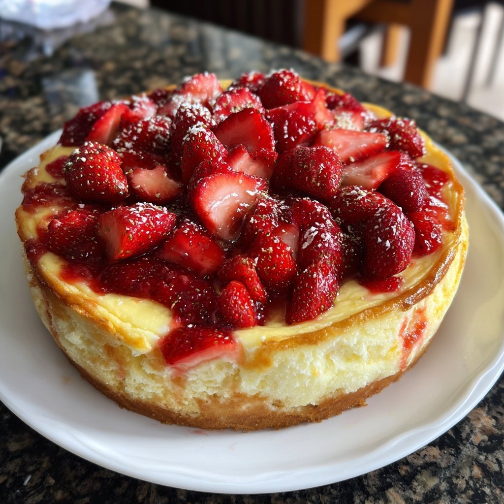 Erdbeerkuchen Mit Vanillepudding
