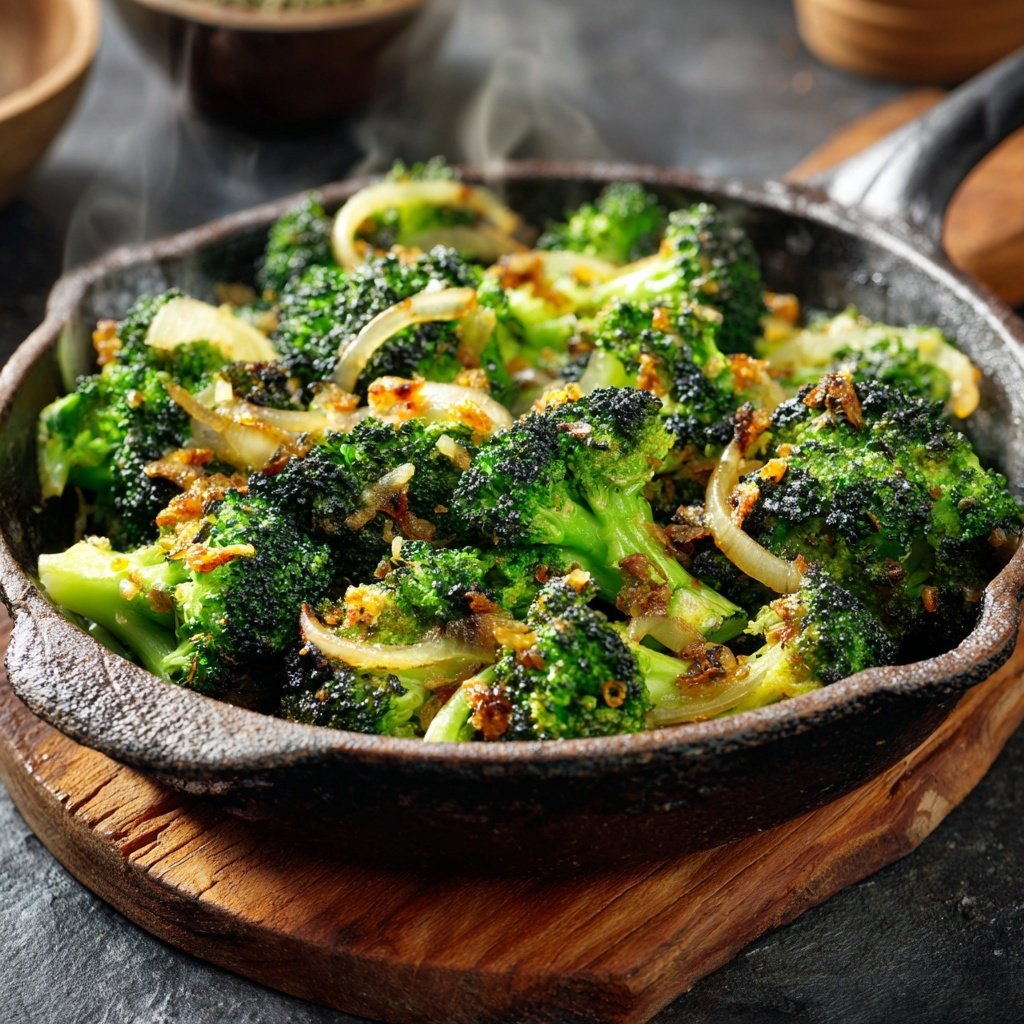 Brokkoli Pfanne Mit Zwiebeln