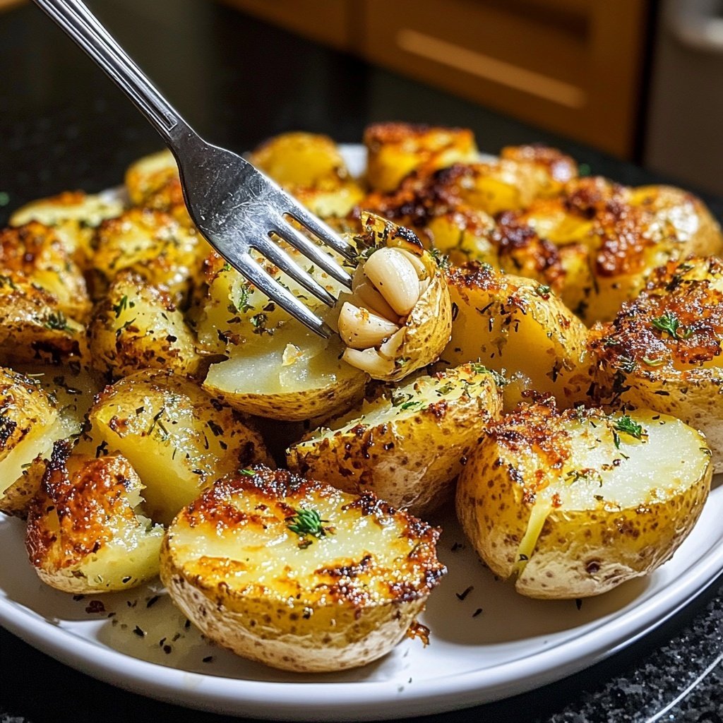 Ofenkartoffeln mit Knoblauch