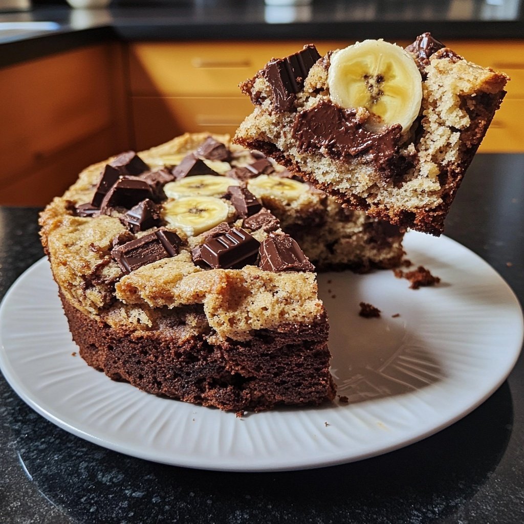 Bananenkuchen mit Schokolade