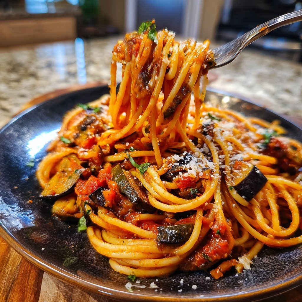 Internationale Küche Italienische Pasta alla Norma