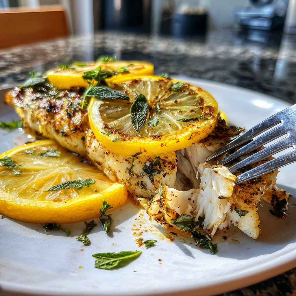 Gesund & Leicht Zitronen-Gegrillter Fisch