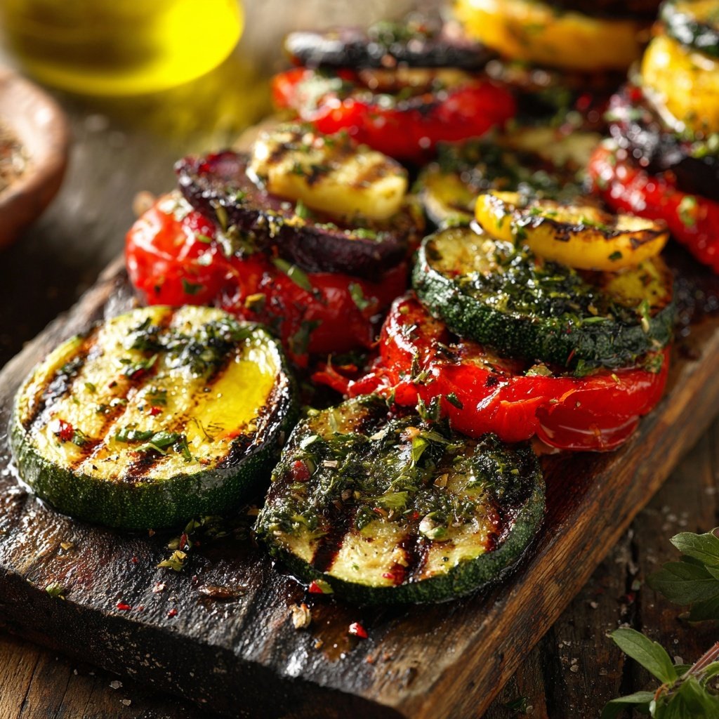 Gegrillte Gemüse Medaillons