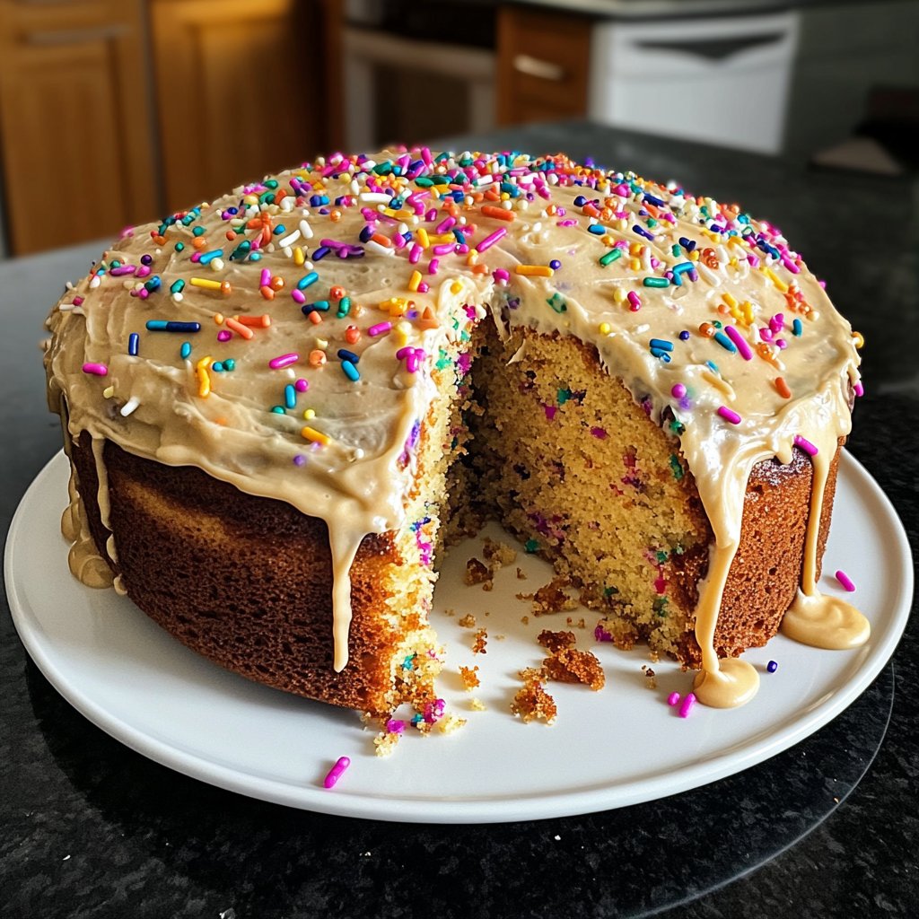 Geburtstagskuchen einfach gebacken