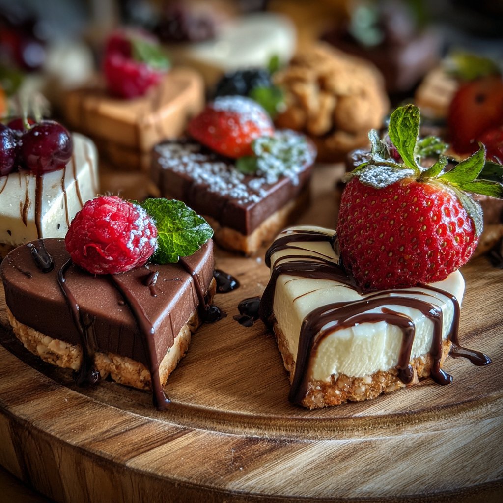 Dessertplatte für Verliebte